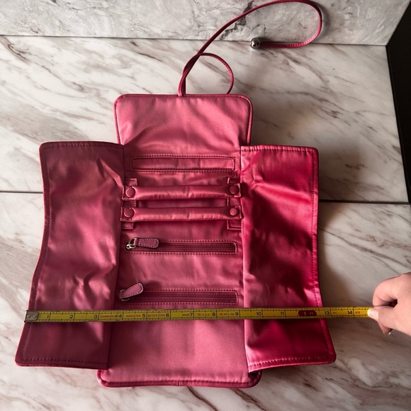 Coach Satin Jewelry Roll / Travel Jewelry Organizer – Pink - Picture 7 of 7